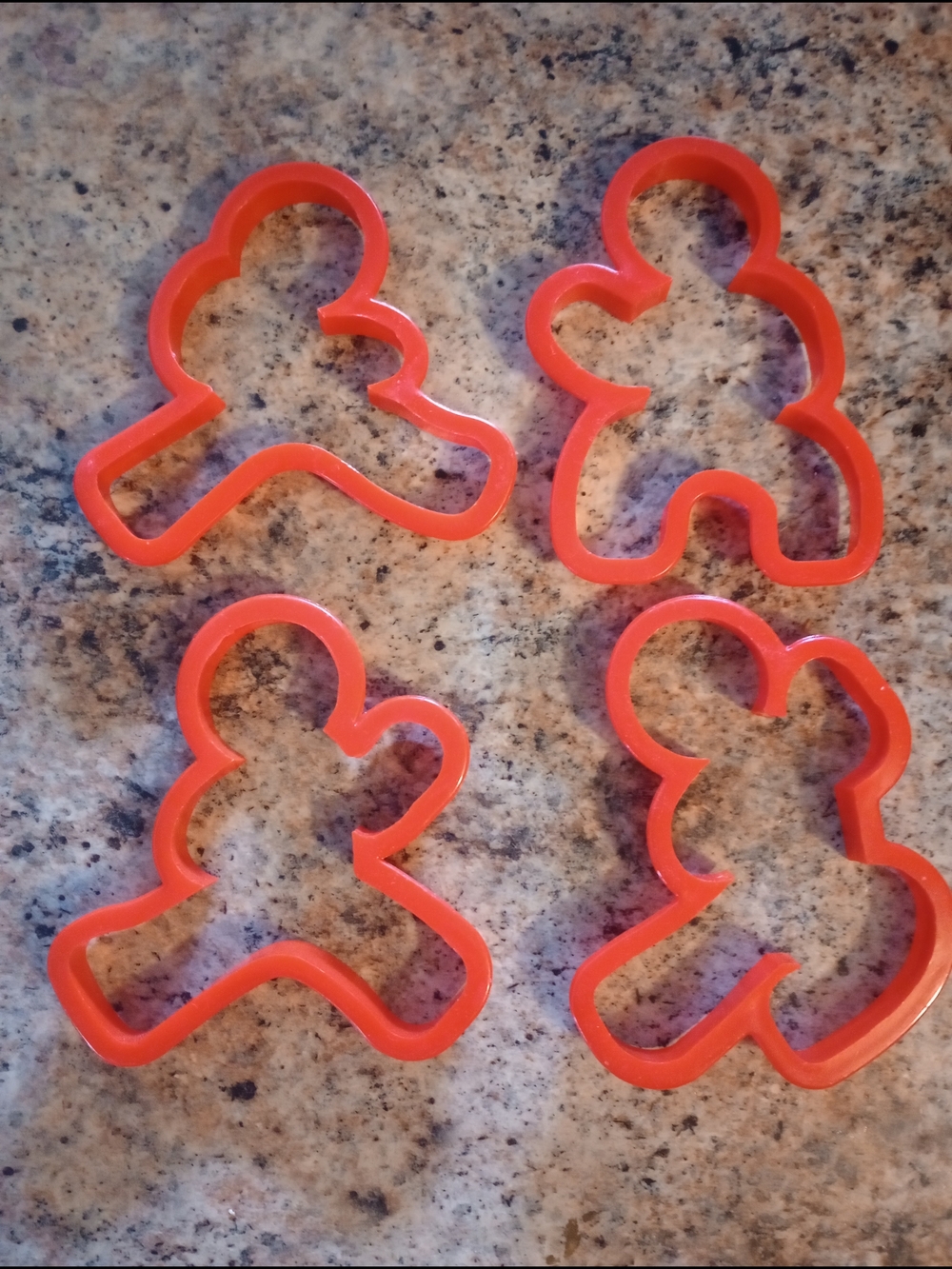 Set of 4 Red Karate Gingerbread Man Cookie Cutters